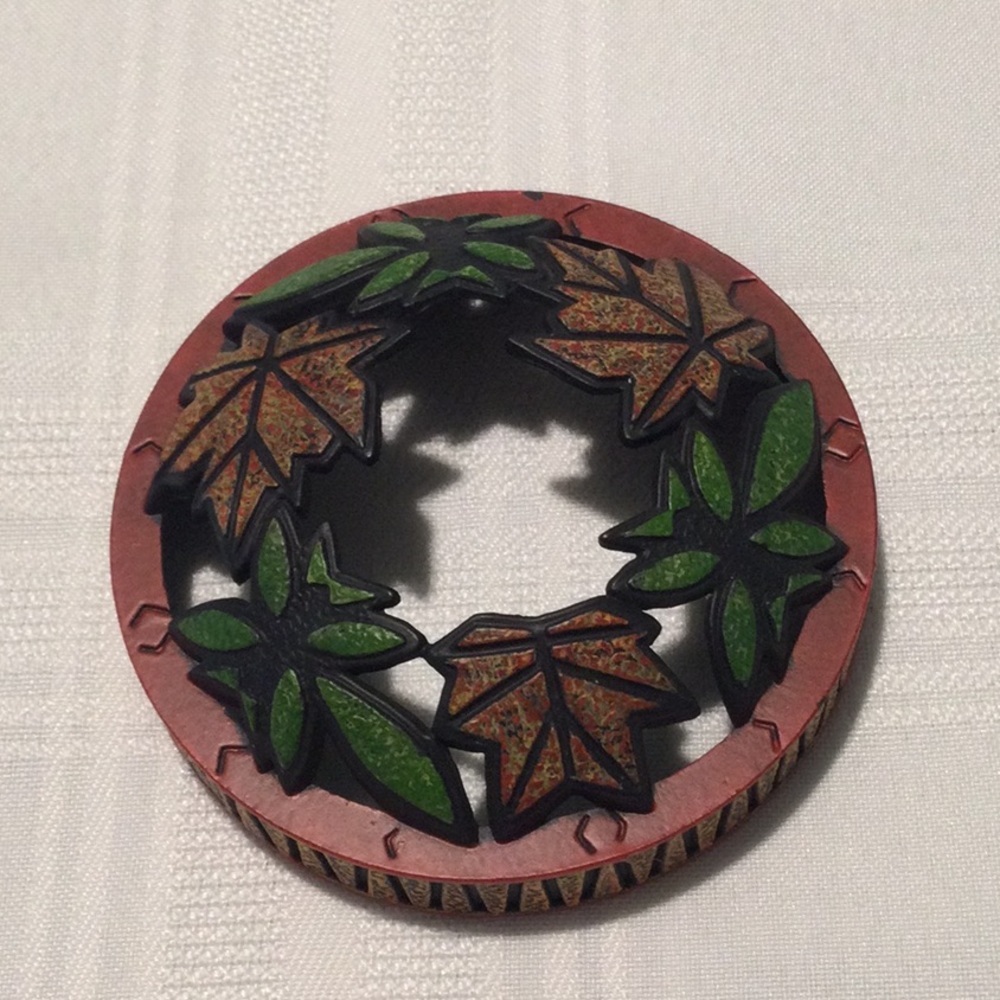 Candle Topper Leaves Design LNC